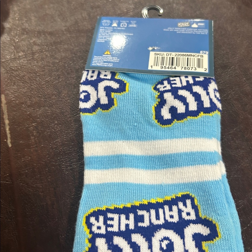 Jolly Rancher Blue Crew Socks - - Picture 3 of 4